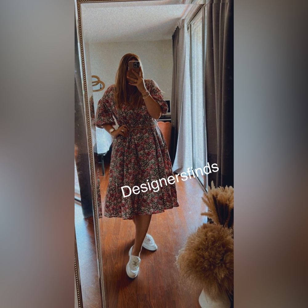 MANGO Flowers cotton dress